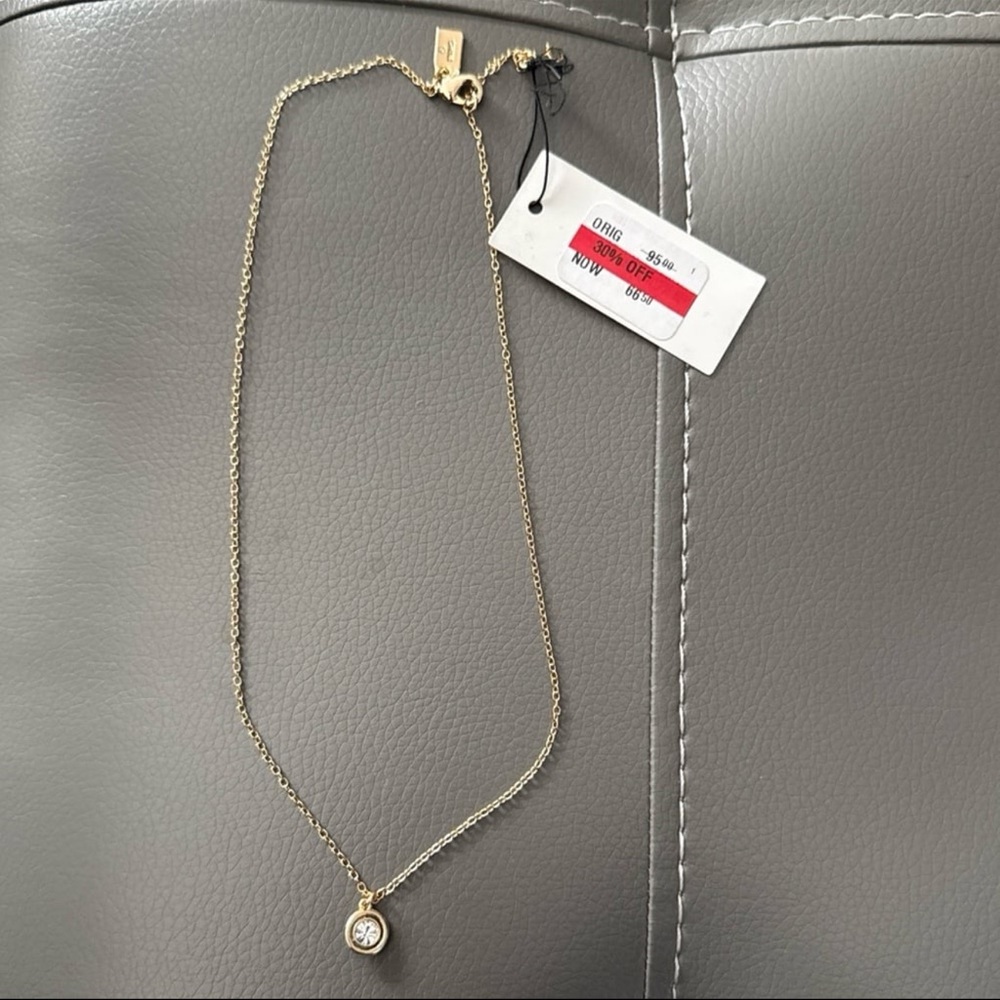 Coach Halo Stone Pendant Necklace NWT